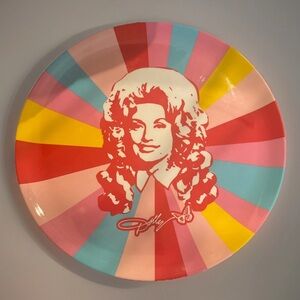 Colorful Dolly Parton Decorative platter